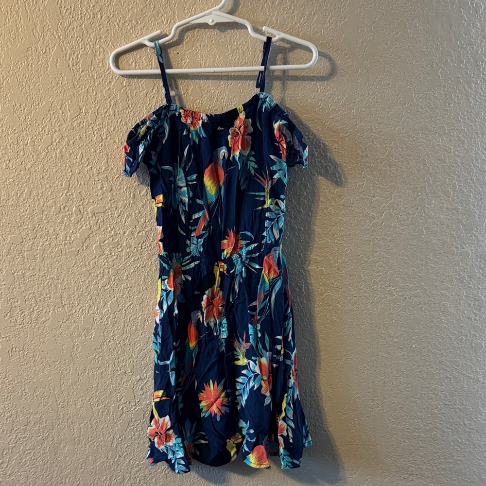 Place Navy Floral Kids One Piece